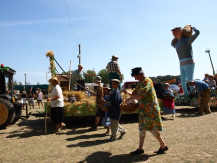 Threshing the corn