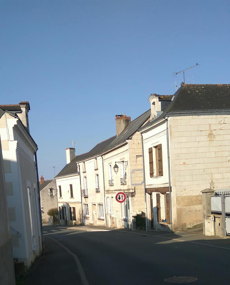 Empty village in the morning