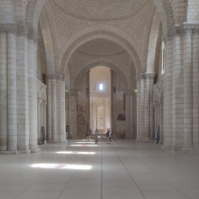 The abbey church at Fontevraud