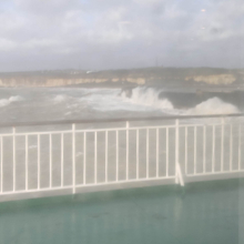 Rough seas off Newhaven