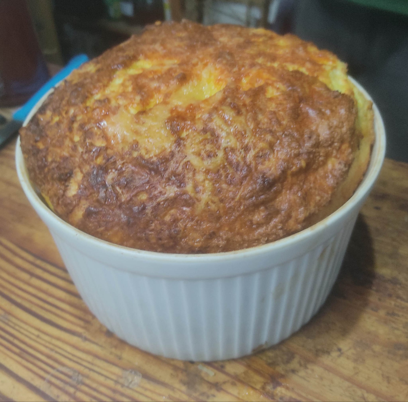 Crab and comte souffle